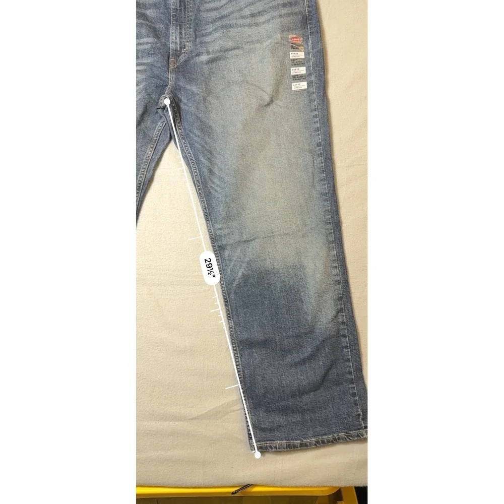 Levis 559 Relaxed Straight Mens Jeans 44x32 Blue NEW Stretch 01559-0086